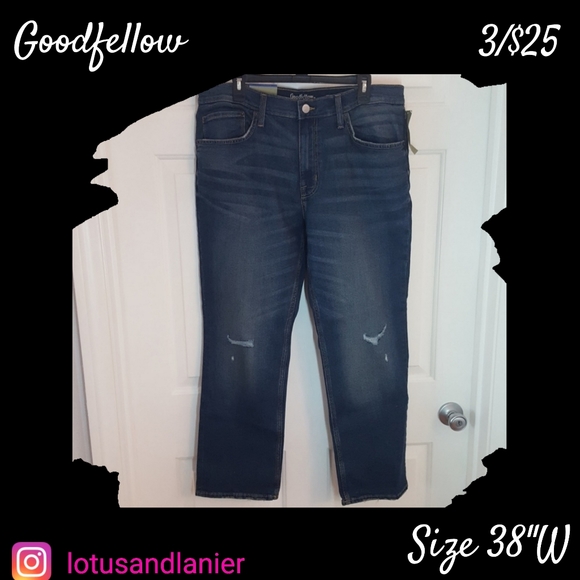 Goodfellow Jeans Slim Straight 38w X 3l 